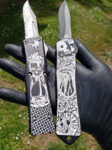 Laser Engraved Knife