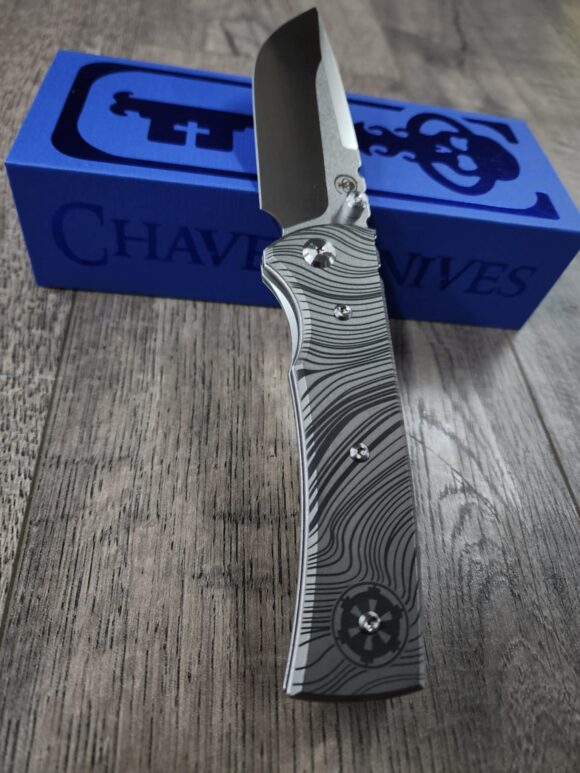 Chaves Redencion 229 - Beskar Ingot Laser Engraved Titanium Scales - Knife Install Optional - 4 Blade Styles - New In Box - Image 4