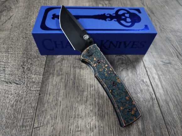 Chaves Redencion Street - Shipwreck Patina Copper Scales - Complete Knife - Black Elmax Blade - New In Box